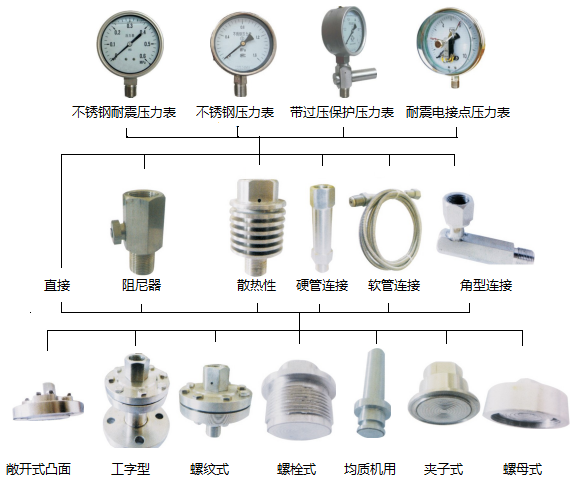 QFYG系列隔膜压力表(图1)